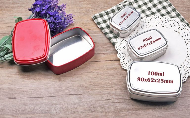 Rectangular Tin Containers | Square Tins With Lids | FLYTINBOTTLE