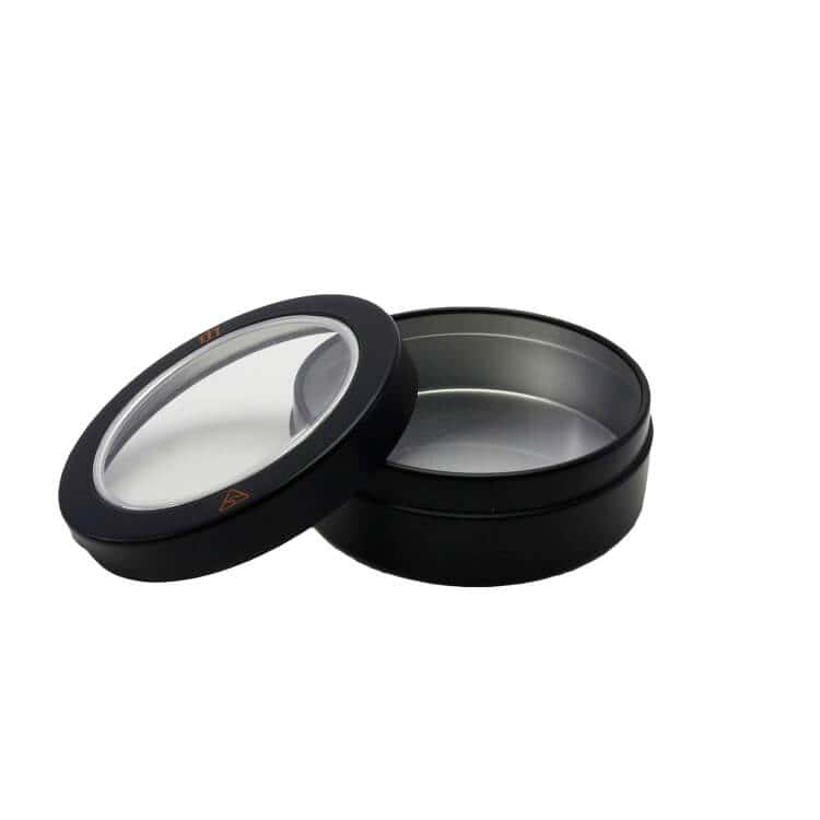 black window lid tin