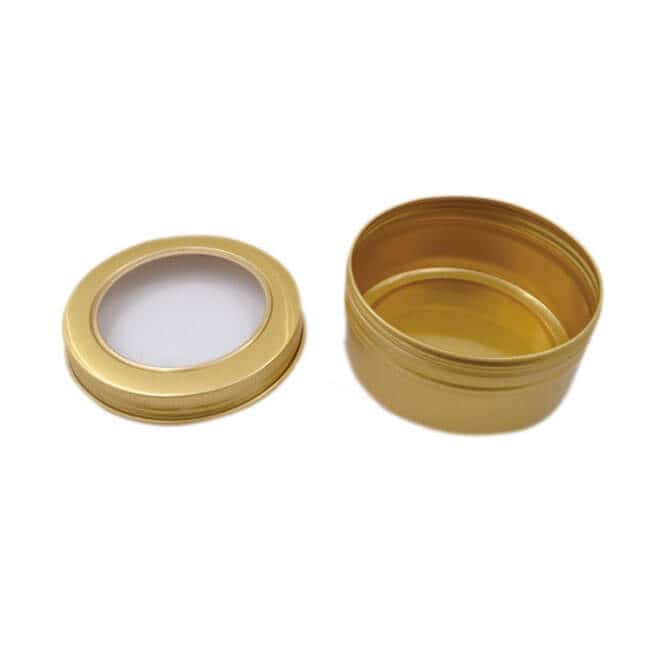 gold window lid tin
