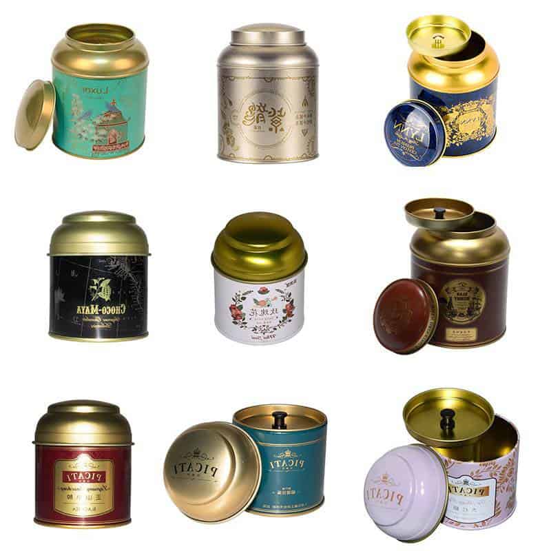 metal tea tins