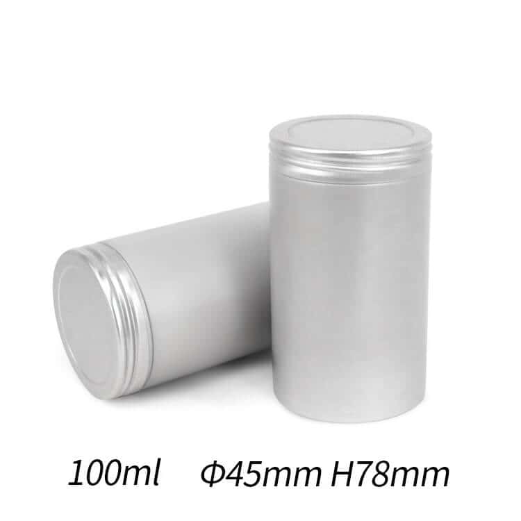 4 oz Metal Steel Tin Flat Container with Tight Sealed Twist Screwtop