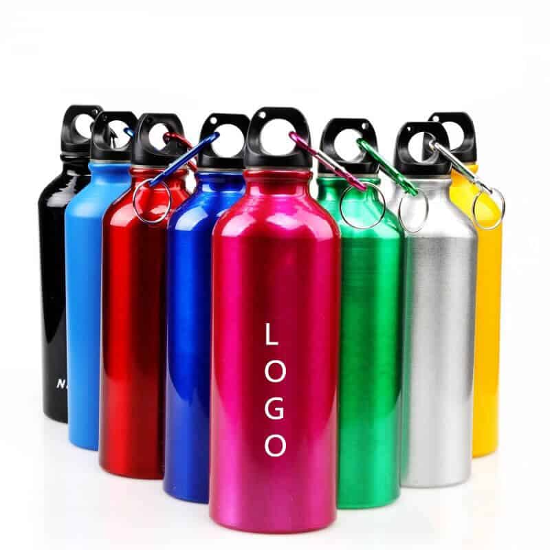 colorful alu water bottles