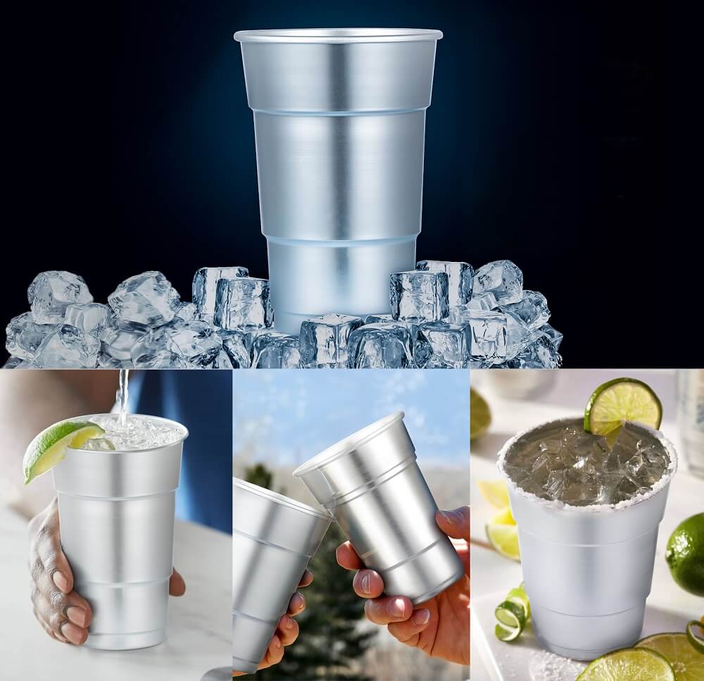 aluminum beer cups disposable