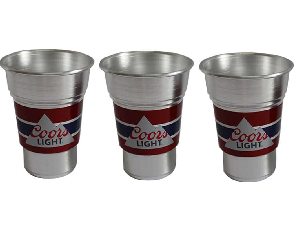 Coors Light Beer Aluminum Cup
