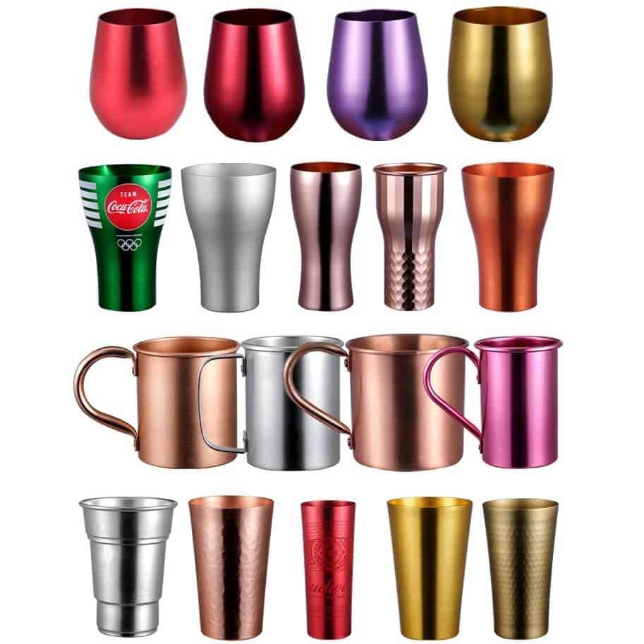Single-Layer Thin Aluminum Cup Reusable Party Aluminum Metal Drinking Cups  Custom Mug - China Aluminum Cup and Aluminum Cup Set price