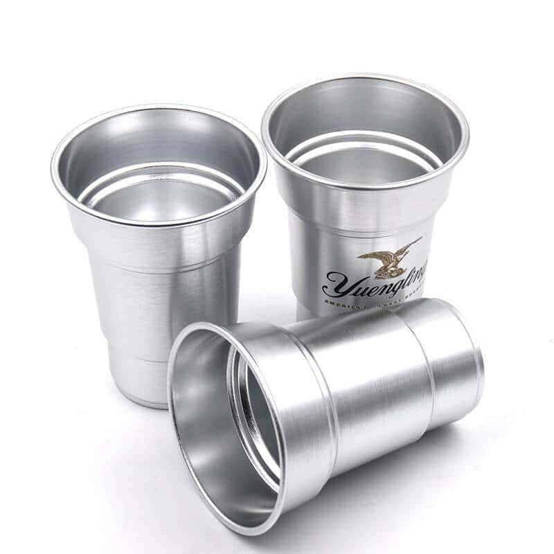 Metal Drinking Round Edge Assorted Colors Beer Aluminum Cup with Custom  Logo - China Aluminum Cup and Customized Cup price
