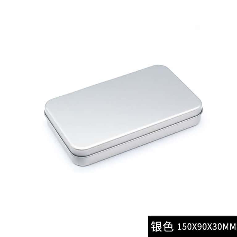 Elegante Caja De Lata Con Tapa Cajas Rectangulares De Metal Contenedores De Dulces Caja Portatil Cajas De Favores De Fiesta Mini Latas Con Tapas Lata De Almacenamiento Pequena Grande