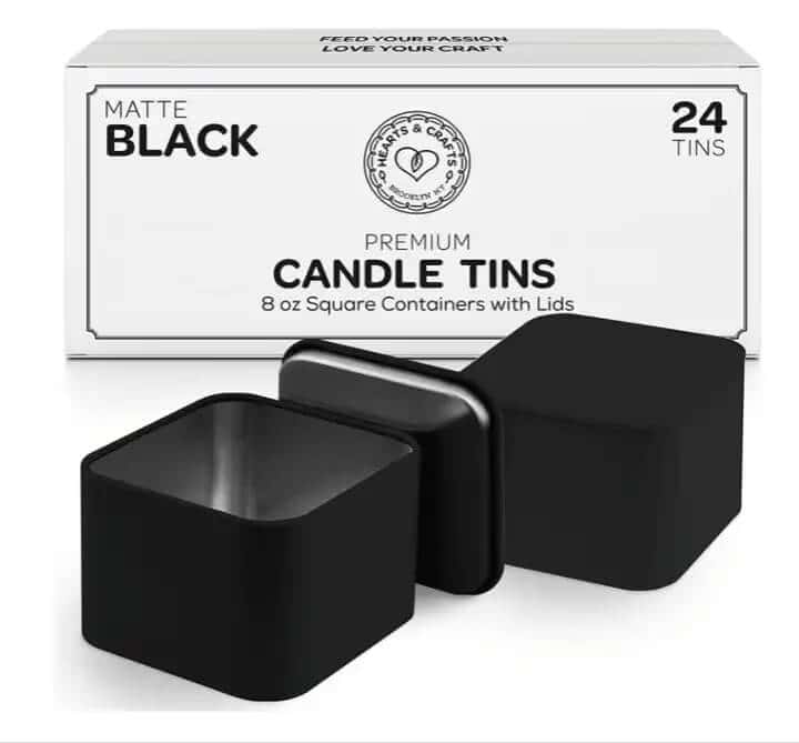 Premium Gold Candle tins 8 oz (24-Pack)
